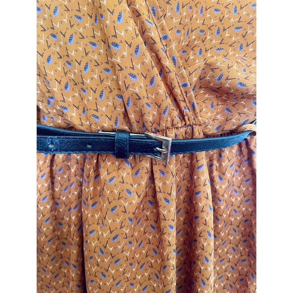 Cross front toffee coloured dress - Picture 5 of 8